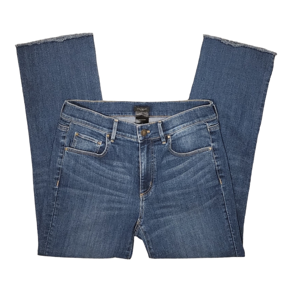 Ann Taylor Factory Women's Denim Ankle Jeans, Stretch, Modern Size 6